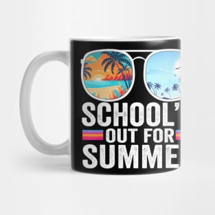 Schools Out For Summer Glasses  Of School Teacher Mug